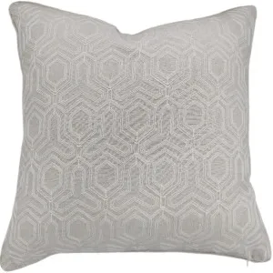 Atticus Hexagons Linen Cotton Cushion 55cm Square | Natural by null, a Cushions, Decorative Pillows for sale on Style Sourcebook