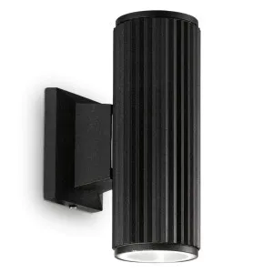 Ideal Lux Base Wall Light Black by Ideal Lux, a Outdoor Lighting for sale on Style Sourcebook
