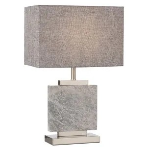 Telbix Dana Table Lamp Nickel by Telbix, a Table & Bedside Lamps for sale on Style Sourcebook