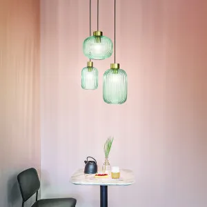 Ideal Lux Mint 2 Medium Pendant Green by Ideal Lux, a Pendant Lighting for sale on Style Sourcebook