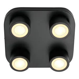 Nordlux Clyde 4 Light LED Ceiling Light Black by Nordlux, a LED Lighting for sale on Style Sourcebook
