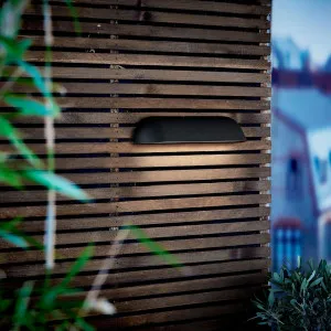 Nordlux Front Medium LED Wall Light Black by Nordlux, a Outdoor Lighting for sale on Style Sourcebook