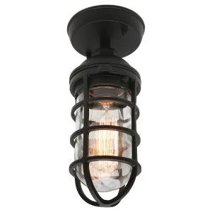 Cougar Newport Under Eave Light Black by Cougar, a Outdoor Lighting for sale on Style Sourcebook