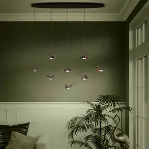 Eglo Paratebueno 8 Light Oval LED Pendant Black by Eglo, a Pendant Lighting for sale on Style Sourcebook