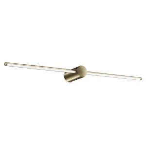 Ideal Lux Filo LED Vanity Light Brass by Ideal Lux, a LED Lighting for sale on Style Sourcebook