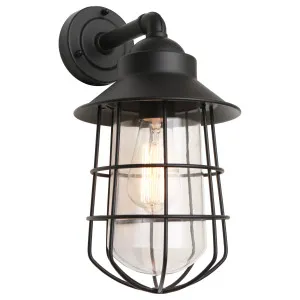 Cougar Lincoln Exterior Wall Light Black by Cougar, a Outdoor Lighting for sale on Style Sourcebook
