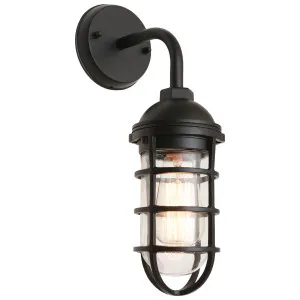 Cougar Newport Exterior Wall Light Black by Cougar, a Outdoor Lighting for sale on Style Sourcebook