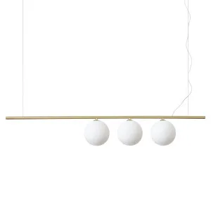 Ideal Lux Perline Pendant Satin Brass by Ideal Lux, a Pendant Lighting for sale on Style Sourcebook