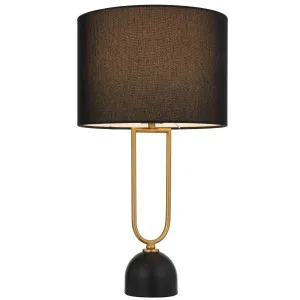 Telbix Erden Table Lamp Black by Telbix, a Table & Bedside Lamps for sale on Style Sourcebook