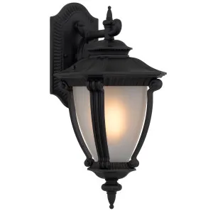 Telbix Delfino Exterior Wall Light Black by Telbix, a Outdoor Lighting for sale on Style Sourcebook