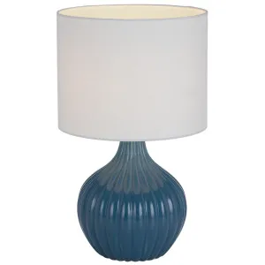 Telbix Nord Table Lamp Blue and White by Telbix, a Table & Bedside Lamps for sale on Style Sourcebook