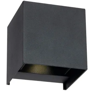 Telbix Flip Exterior CCT LED Wall Light Black by Telbix, a LED Lighting for sale on Style Sourcebook