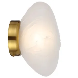 Telbix Zecca Wall Light Antique Gold and Frost by Telbix, a Outdoor Lighting for sale on Style Sourcebook