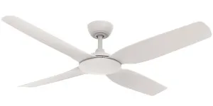 Martec Viper 4 Blade 48" DC Smart WiFi Ceiling Fan with Remote Control White by Martec, a Ceiling Fans for sale on Style Sourcebook