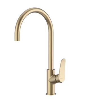 Classic Gooseneck Sink Mixer | Made From Brass In Gold By Oliveri by Oliveri, a Kitchen Taps & Mixers for sale on Style Sourcebook