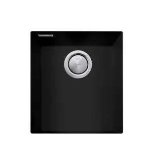 Standard Bowl Undermount Sink | Made From Granite/Acrylic In Matte Black By Oliveri by Oliveri, a Kitchen Sinks for sale on Style Sourcebook