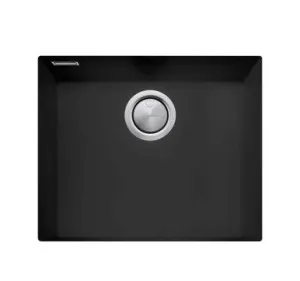 Large Bowl Undermount Sink | Made From Granite/Acrylic In Matte Black By Oliveri by Oliveri, a Kitchen Sinks for sale on Style Sourcebook