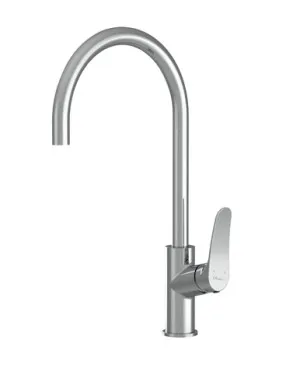 Gooseneck Sink Mixer | Made From Brass In Chrome Finish By Oliveri by Oliveri, a Kitchen Taps & Mixers for sale on Style Sourcebook