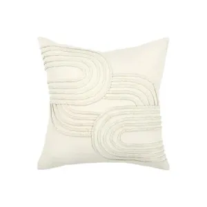 Ex Display - Gatsby Cotton 50cm x 50cm Cushion Feather Inserts - Ecru by Interior Secrets - AfterPay Available by Interior Secrets, a Cushions, Decorative Pillows for sale on Style Sourcebook