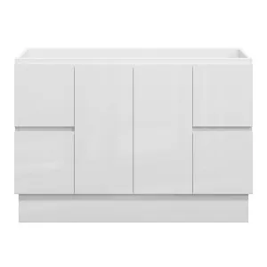 AMALFI Floor Mount Vanity 1200mm Gloss White by Highgrove Bathrooms, a Vanities for sale on Style Sourcebook