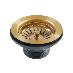 Basket Waste Brushed Brass 50mm by Highgrove Bathrooms, a Traps & Wastes for sale on Style Sourcebook