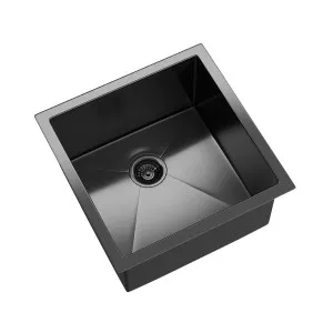 BURAZZO Inset / Undermount Single Bowl Sink 450mm (Deep) Gunmetal by Highgrove Bathrooms, a Kitchen Sinks for sale on Style Sourcebook