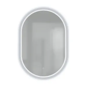 DELRAY Oval LED Edge Mirror with Demister 600x900mm by Highgrove Bathrooms, a Vanity Mirrors for sale on Style Sourcebook