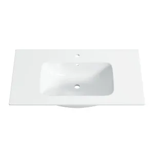 DELTA Ceramic Vanity Top with 1TH Gloss White 900mm by Highgrove Bathrooms, a Vanities for sale on Style Sourcebook
