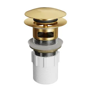 DOME POP UP Waste with Overflow Brushed Brass 32x80mm by Highgrove Bathrooms, a Traps & Wastes for sale on Style Sourcebook