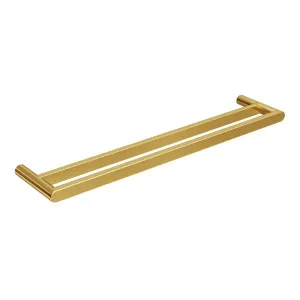 EDEN Double Towel Rail Brushed Brass 600mm by Highgrove Bathrooms, a Towel Rails for sale on Style Sourcebook