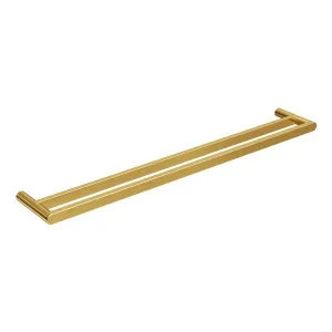 EDEN Double Towel Rail Brushed Brass 800mm by Highgrove Bathrooms, a Towel Rails for sale on Style Sourcebook