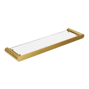 EDEN Glass Shelf Brushed Brass by Highgrove Bathrooms, a Shelves & Hooks for sale on Style Sourcebook