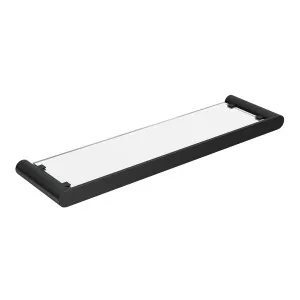 EDEN Nero Glass Shelf Matte Black by Highgrove Bathrooms, a Shelves & Hooks for sale on Style Sourcebook