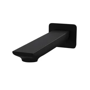 EDEN Nero In Wall Bath Spout Matte Black 190mm by Highgrove Bathrooms, a Bathroom Taps & Mixers for sale on Style Sourcebook