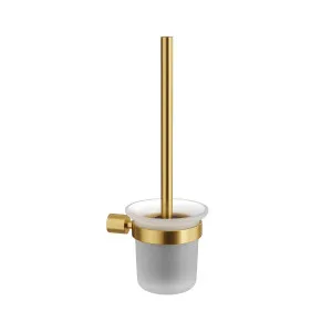 EDEN Toilet Brush Holder Brushed Brass by Highgrove Bathrooms, a Toilet Brushes & Sets for sale on Style Sourcebook