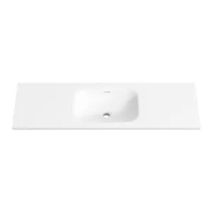 FLOW Slim Solid Surface Vanity Top, w/ Integrated Basin and Overflow 1200mm Matte White by Highgrove Bathrooms, a Vanities for sale on Style Sourcebook