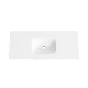 FLOW Solid Surface Vanity Top, w/ Integrated and Overflow Basin Matte White 1200mm by Highgrove Bathrooms, a Vanities for sale on Style Sourcebook