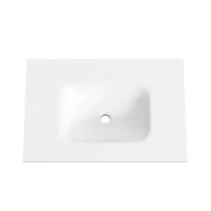 FLOW Solid Surface Vanity Top, w/ Integrated and Overflow Basin Matte White 750mm by Highgrove Bathrooms, a Vanities for sale on Style Sourcebook