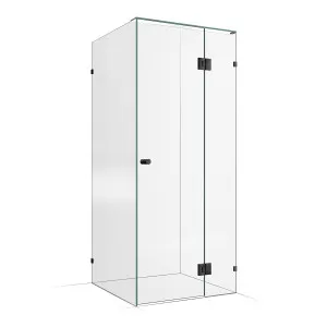 Frameless Shower Screen 900x900mm - 300mm Hinge Panel Gunmetal by Highgrove Bathrooms, a Showers for sale on Style Sourcebook