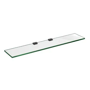 Glass Shelf 600mm w/ Gunmetal Clips by Highgrove Bathrooms, a Shelves & Hooks for sale on Style Sourcebook