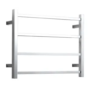 HETTA Square Heated Towel Rail 4 Bar Chrome by Highgrove Bathrooms, a Towel Rails for sale on Style Sourcebook