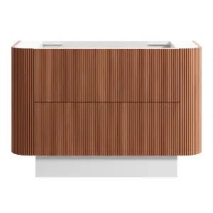 KIMBERLEY Curved Floor Mount Vanity 1500mm Beech Finish by Highgrove Bathrooms, a Vanities for sale on Style Sourcebook