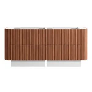 KIMBERLEY Curved Floor Mount Vanity 1800mm Beech Finish by Highgrove Bathrooms, a Vanities for sale on Style Sourcebook