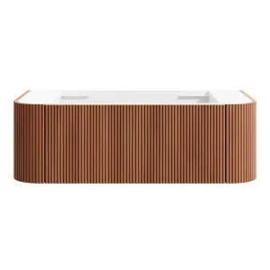 KIMBERLEY Curved Wall Hung Vanity 1050mm Beech Finish by Highgrove Bathrooms, a Vanities for sale on Style Sourcebook
