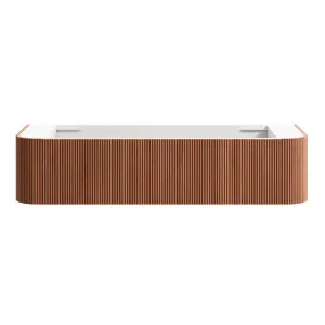 KIMBERLEY Curved Wall Hung Vanity 1500mm Beech Finish by Highgrove Bathrooms, a Vanities for sale on Style Sourcebook