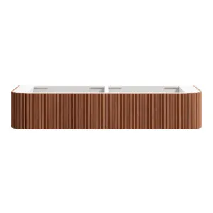 KIMBERLEY Curved Wall Hung Vanity 1800mm Beech Finish by Highgrove Bathrooms, a Vanities for sale on Style Sourcebook