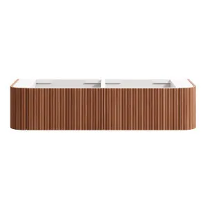 KIMBERLEY Curved Wall Hung Vanity Double 1500mm - Beech Finish by Highgrove Bathrooms, a Vanities for sale on Style Sourcebook