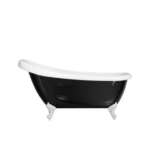LAWSON Clawfoot Bath Kit Black 1570mm /w White Feet by Highgrove Bathrooms, a Bathtubs for sale on Style Sourcebook