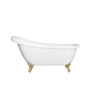 LAWSON Clawfoot Bath Kit White 1570mm /w Gold Feet by Highgrove Bathrooms, a Bathtubs for sale on Style Sourcebook