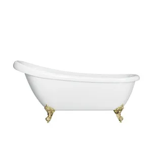 LAWSON Clawfoot Bath Kit White 1720mm /w Gold Feet by Highgrove Bathrooms, a Bathtubs for sale on Style Sourcebook